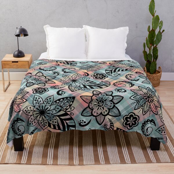 Item preview, Enthralling Paisley Plaid Floral: A Seamless Symphony of Style designed and sold by OrangeMG.