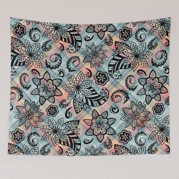 Item preview, Enthralling Paisley Plaid Floral: A Seamless Symphony of Style designed and sold by OrangeMG.