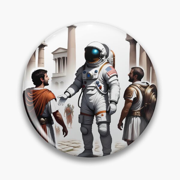 Item preview, astronaut meets ancient rome, historical fantasy artwork designed and sold by Adam Designs1.