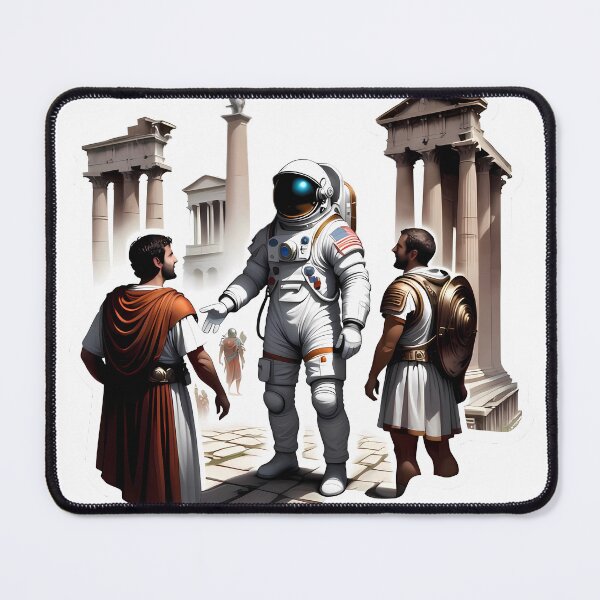 Item preview, astronaut meets ancient rome, historical fantasy artwork designed and sold by Adam Designs1.
