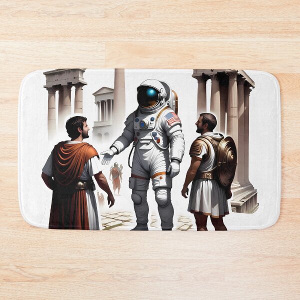 Item preview, astronaut meets ancient rome, historical fantasy artwork designed and sold by Adam Designs1.