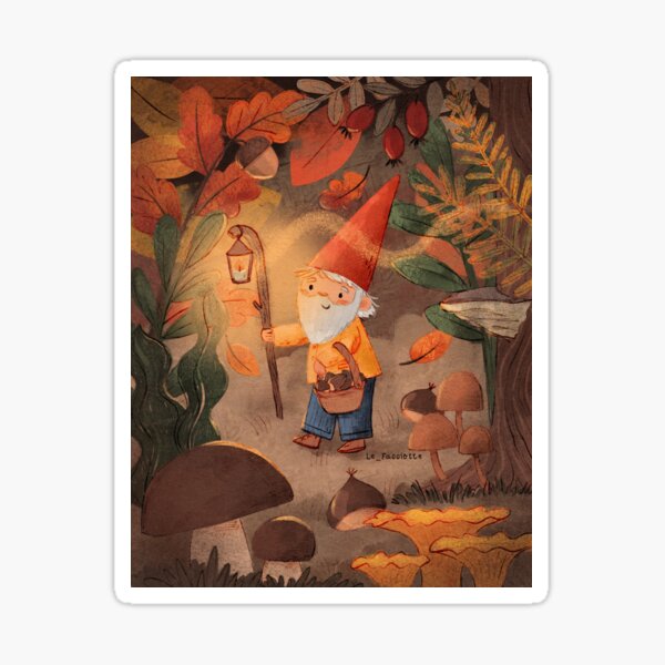 Item preview, Autumn gnome  designed and sold by lefacciotte.