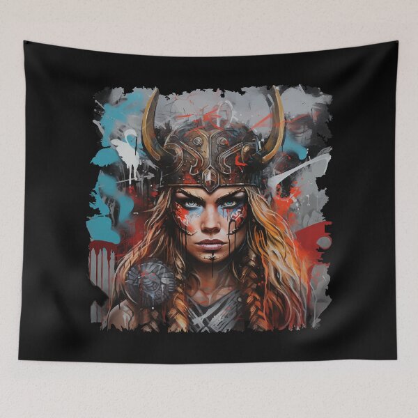 Item preview, Viking shield maiden design Valhalla designed and sold by Andrea-Design.