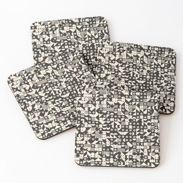 Item preview, Minimalist square geometric pattern designed and sold by dondunu.
