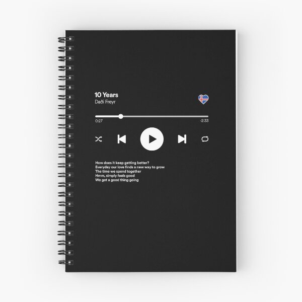 Item preview, 10 Years - Daði Freyr and Gagnamagnið - Eurovision 2022 - Iceland - Music / Media Player Interface Mockup designed and sold by Vision-Tees.