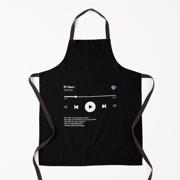 Item preview, 10 Years - Daði Freyr and Gagnamagnið - Eurovision 2022 - Iceland - Music / Media Player Interface Mockup designed and sold by Vision-Tees.
