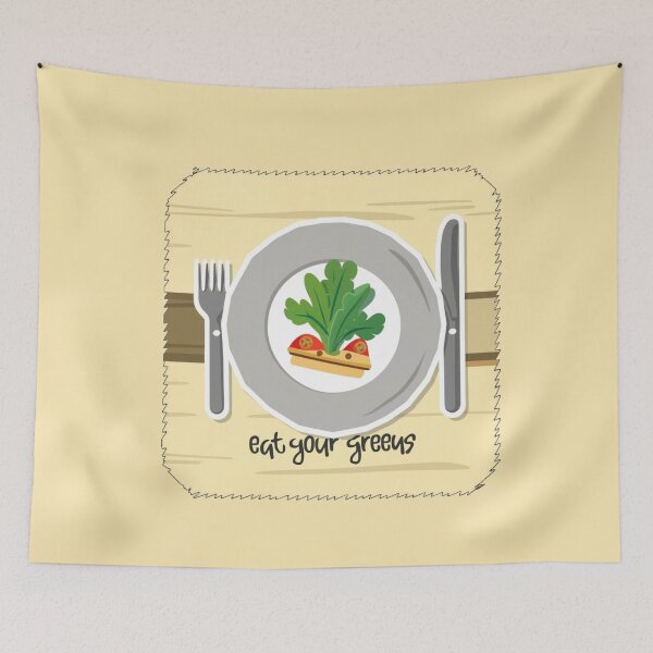 Item preview, Eat Your Greens Vegan Kids designed and sold by Laugh-Lines.