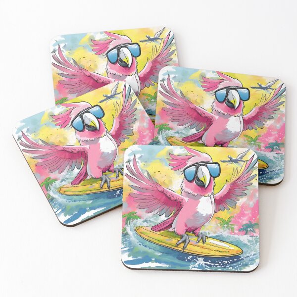 Item preview, Surfer on the waves. Funny parrot stylized as graffiti designed and sold by uliklo.