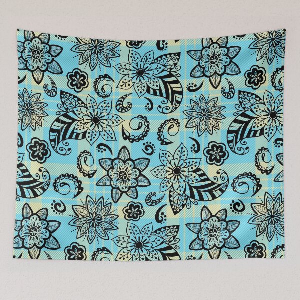 Item preview, Enthralling Paisley Plaid Floral: A Seamless Symphony of Style designed and sold by OrangeMG.
