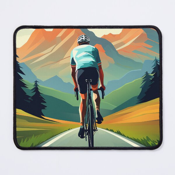 Item preview, Road Cyclist Mountain Peak Landscape designed and sold by Juliascutecornr.
