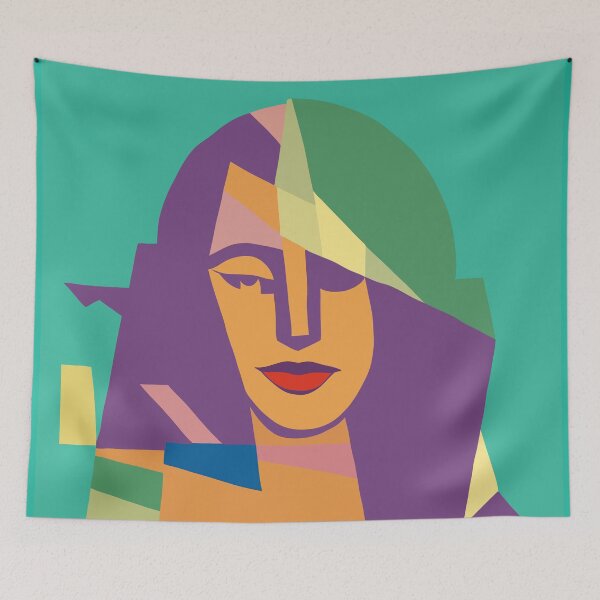 Item preview, Jennie - Cubism Portrait designed and sold by velvetearth.