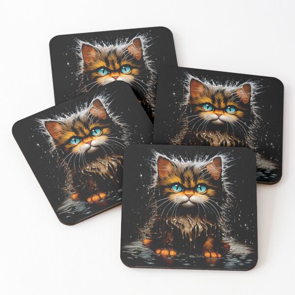 Item preview, Abandoned Cat, Homeless cat in the rain designed and sold by MoonDesinso.
