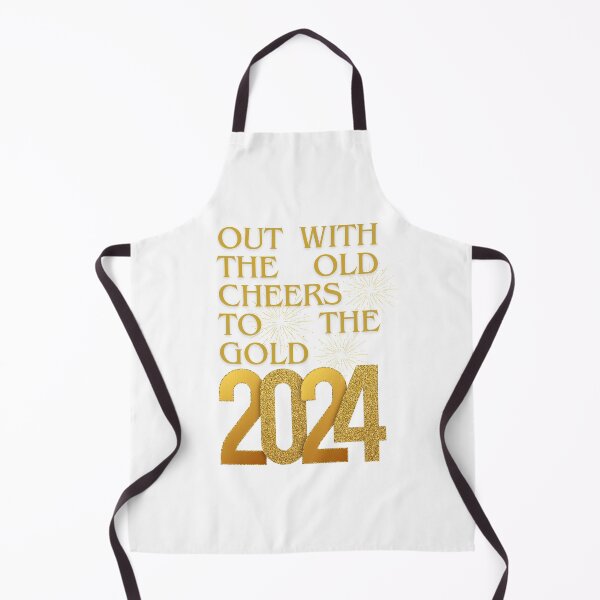 Item preview, Out With The Old Cheers To The Gold 2024 New Year Sticker T-Shirt designed and sold by NatalieArtiste.