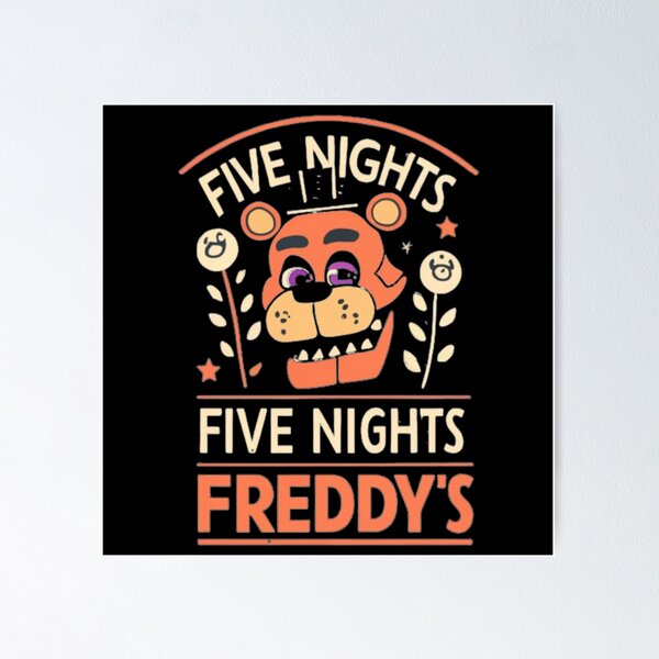 Five Nights at Freddys - Fazbear Poster Emoldurado, Quadro em