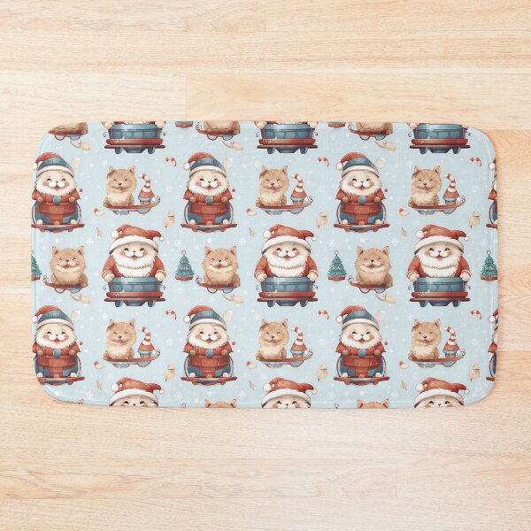 Item preview, Winter cats on sled designed and sold by Sp3ctrumOfColor.