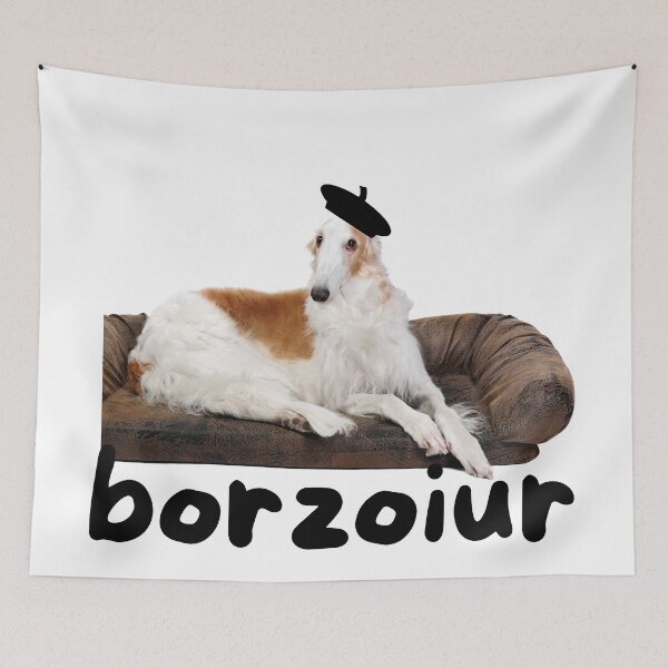 Item preview, Borzoi funny designed and sold by Cinnamonbon.