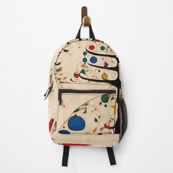 Item preview, Joan Miro Inspired Abstract Christmas Ornament with Red Cat designed and sold by bettypure.