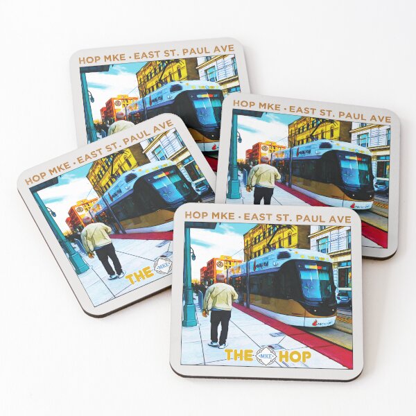 Item preview, MKE Hop • Milwaukee Streetcar • Yah Yah Milwaukee! designed and sold by MKE Rhine Maiden  •  Grumble Services, LLC..