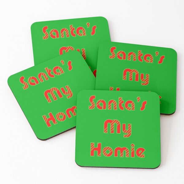 Item preview, ugliest Funny ugly christmas sweater Santa is my homie designed and sold by LEILA ART SPACE.