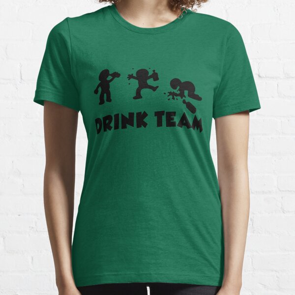 alcool drôle de bande dessinée bachelor party drink équipe T-shirt essentiel