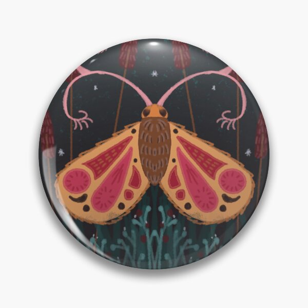 Item preview, Folksy art moth designed and sold by rose-michele.