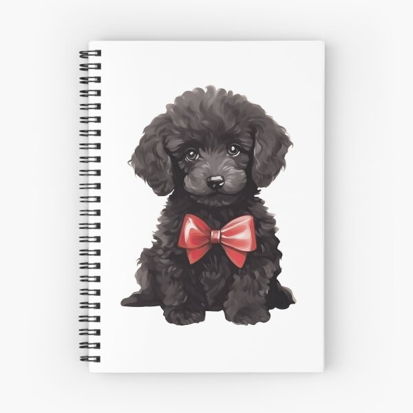 Item preview, Black Poodle With Red Bow designed and sold by tigeryy.