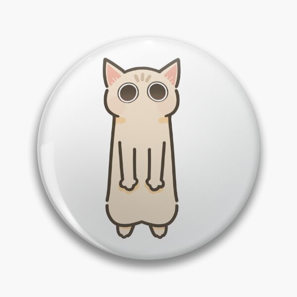 Item preview, Cute Silly Beige Cat Standim Big Eyes designed and sold by CaliDraw.