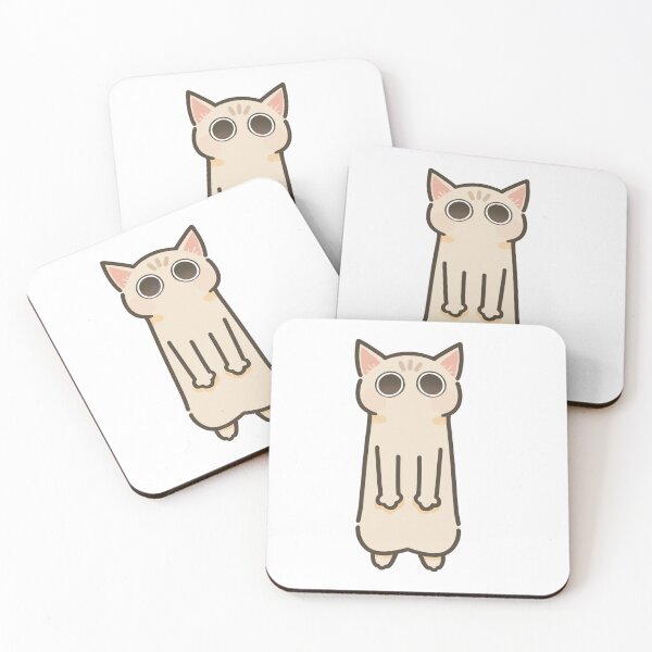 Item preview, Cute Silly Beige Cat Standim Big Eyes designed and sold by CaliDraw.