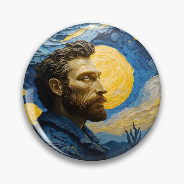 Item preview, Van Gogh - Starry Night, self portrait design - 2 designed and sold by vsartmaking.