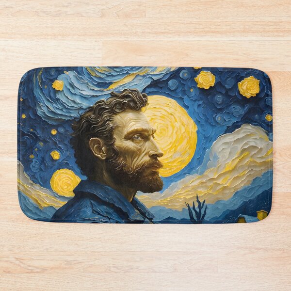 Item preview, Van Gogh - Starry Night, self portrait design - 2 designed and sold by vsartmaking.