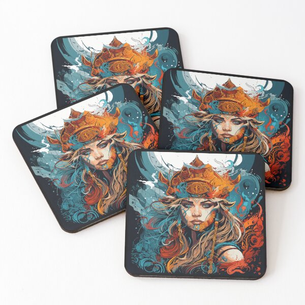 Item preview, Viking shield maiden design Valhalla designed and sold by Andrea-Design.