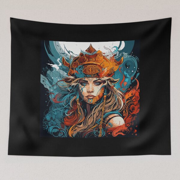 Item preview, Viking shield maiden design Valhalla designed and sold by Andrea-Design.