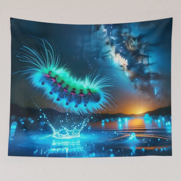 Item preview, Blacklight Style Caterpillar Luminous Leap designed and sold by Matt's Artificial Nature.