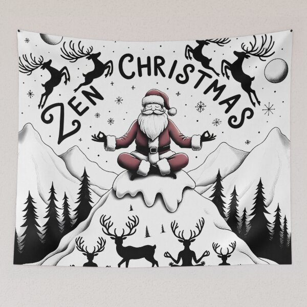 Item preview, Santa's Serene Summit designed and sold by OblakShop.