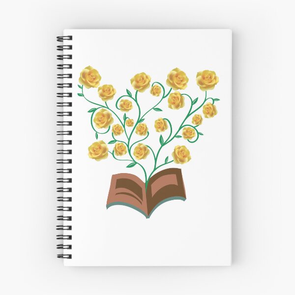 Item preview, Flowers Growing From Book | Many Yellow Roses blooming designed and sold by CircinusStore.