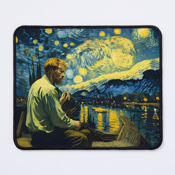 Item preview, Van Gogh - Starry Night, self portrait design - 4 designed and sold by vsartmaking.