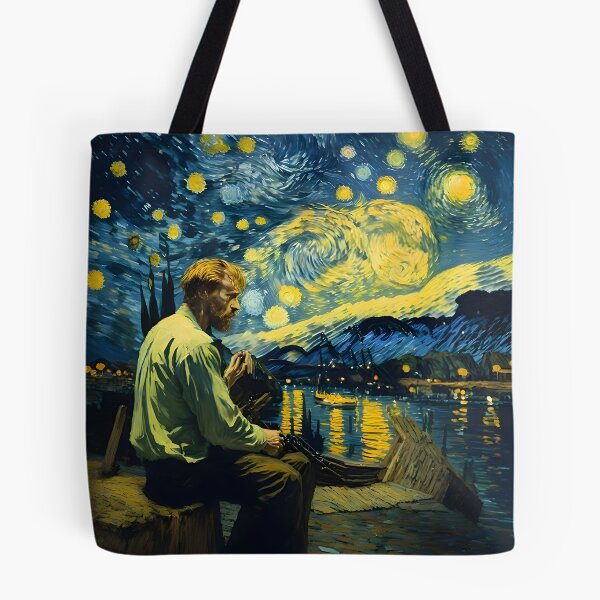Item preview, Van Gogh - Starry Night, self portrait design - 4 designed and sold by vsartmaking.