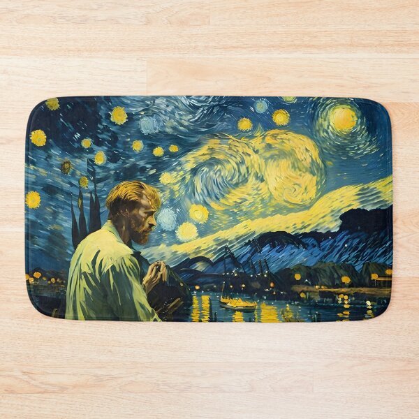 Item preview, Van Gogh - Starry Night, self portrait design - 4 designed and sold by vsartmaking.