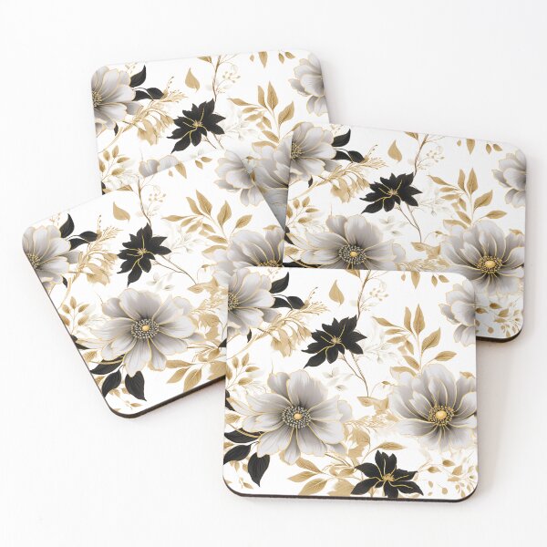 Item preview, Beautiful Black And Gold Flowers designed and sold by ShinyWolf.