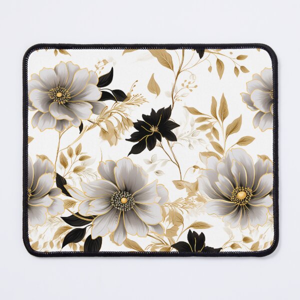 Item preview, Beautiful Black And Gold Flowers designed and sold by ShinyWolf.