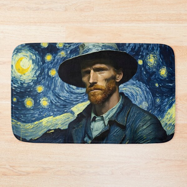 Item preview, Van Gogh - Starry Night, self portrait design - 5 designed and sold by V Art Travel Archive.
