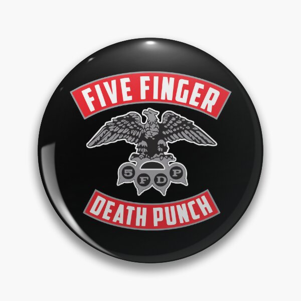 Five Finger Death Punch Knuckle Duster Pewter Pin Badge 399844