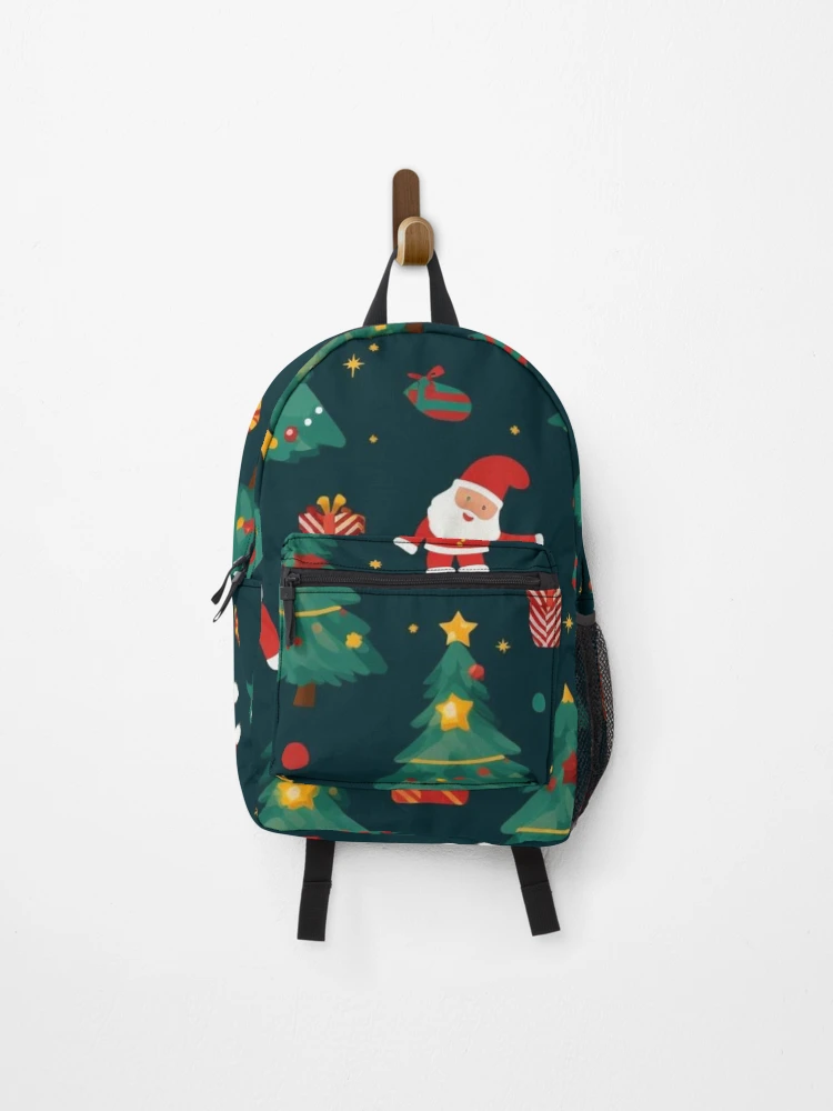 Thumbnail 1 of 3, Backpack, Christmas pattern designed and sold by Riverside-Moon.