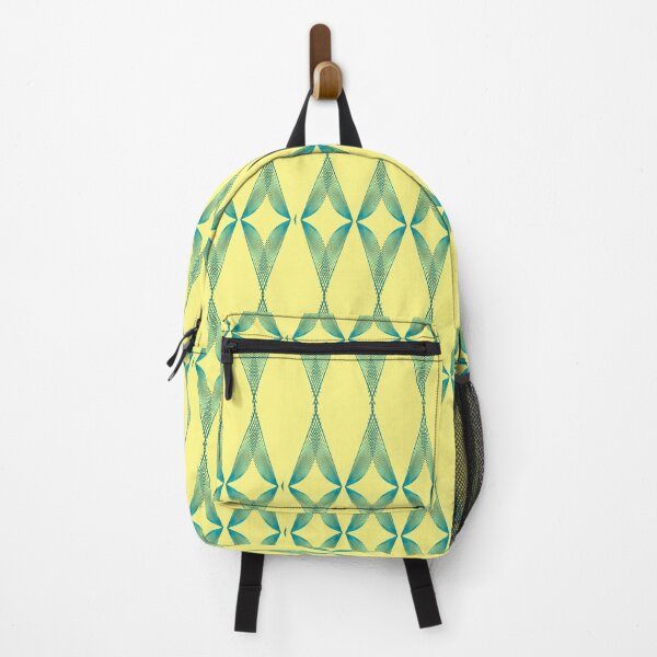 Aperçu de l'œuvre Motif Géométrique Triangles Turquoise - Jaune Clair créée et vendue par CushyNest.