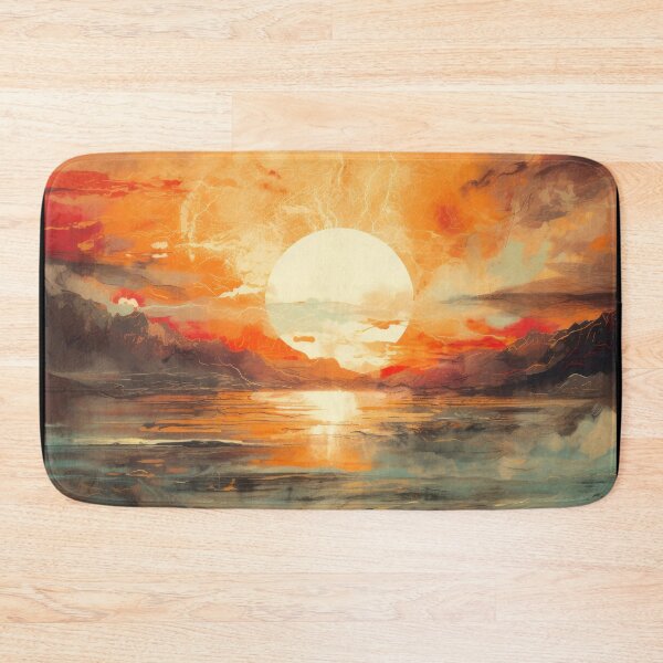 Item preview, Explore "Simplistic & Minimalistic Vintage Sunset" Abstract Art designed and sold by ArtificialGenes.