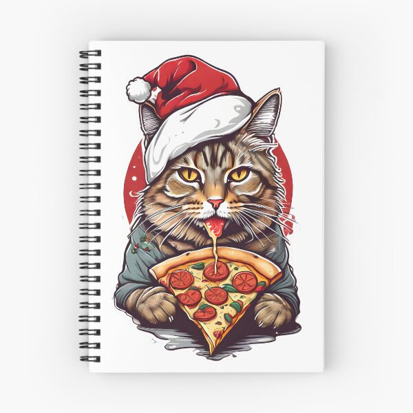 Item preview, Gato de pizza navideña designed and sold by JakeMauiDesign.