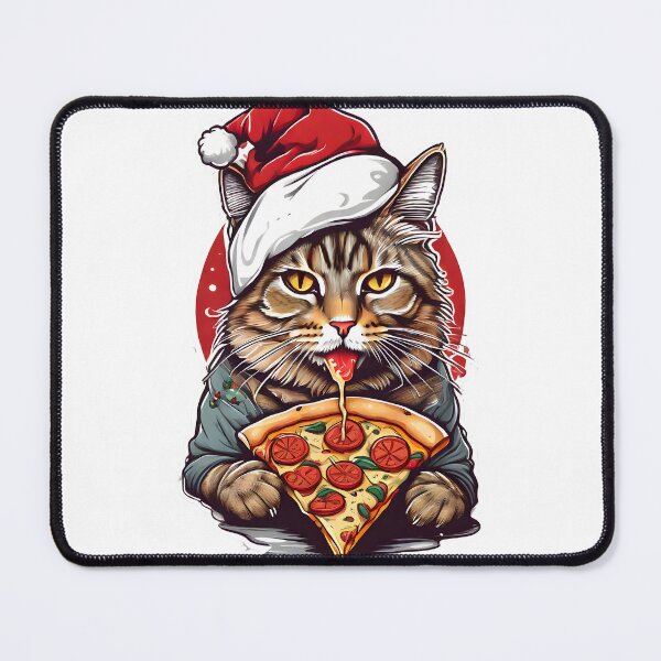 Item preview, Christmas Pizza Cat designed and sold by JakeMauiDesign.