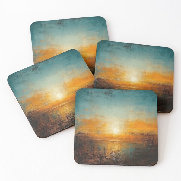 Artikelvorschau, Entdecken Sie "Simplistic & Minimalistic Vintage Sunset" Abstrakte Kunst entworfen und verkauft von ArtificialGenes.