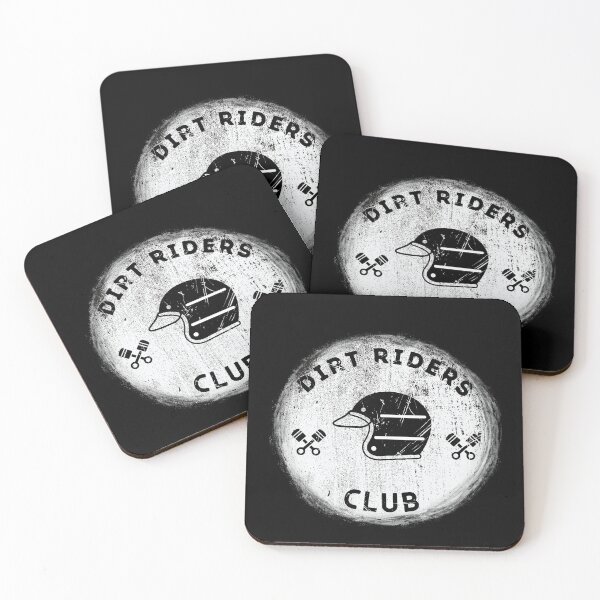 Item preview, Vintage Motorcycle Dirt Riders Club (Black & White) designed and sold by tommysnider.