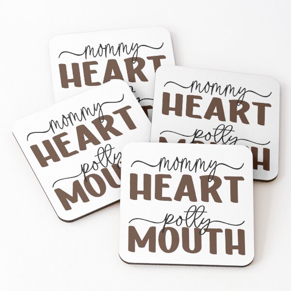 Item preview, Funny Mom Life Saying Mommy Heart Potty Mouth Mothers Day Humor   designed and sold by Bad Kitty Designz.